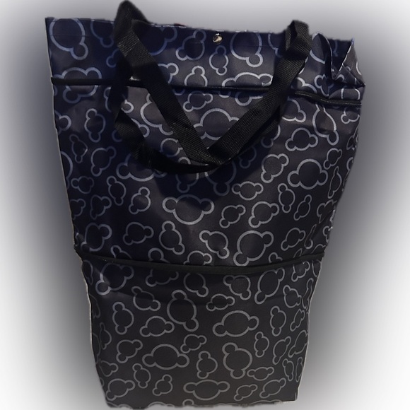 foldable shopping cart tote bag wheel rolling conver 21x16 PURSE-SALE was $34 - Picture 7 of 15